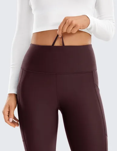 Miniatura 5 de CRZ YOGA Leggings térmicos con forro polar para mujer, 25 pulgadas, cintura alta, pantalones de senderismo para entrenamiento de invierno