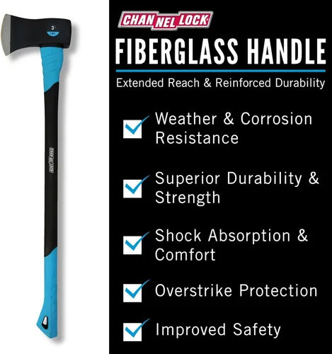 Miniatura 3 de Channellock Hacha - Broca única, diseño duradero - 3-1/2 lb - Acero