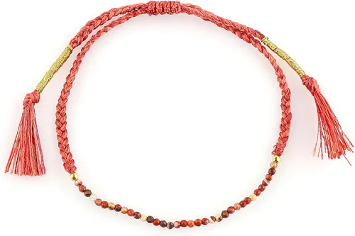 Miniatura 30 de Thecraftman - Pulsera trenzada de cuentas naturales, cristales energéticos, regalo para ella, pulsera de protección de hilo trenzado de mano
