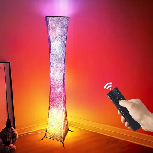 Miniatura 12 de WORLD WIN Lámpara de pie, lámpara de esquina LED RGB inteligente de 61'' con sincronización de música y 16 millones de colores DIY, 3 temperaturas