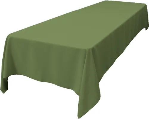 Miniatura 171 de LA Linen Mantel rectangular lavable de popelín de poliéster, resistente a las manchas y a las arrugas, cubierta de mesa 60x84, mantel de tela
