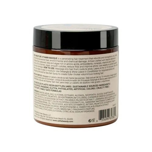 Miniatura 8 de Mascarilla capilar con vitamina y acondicionador profundo con aceite de coco orgánico - Restaura los daños secos - Repara el daño - reduce