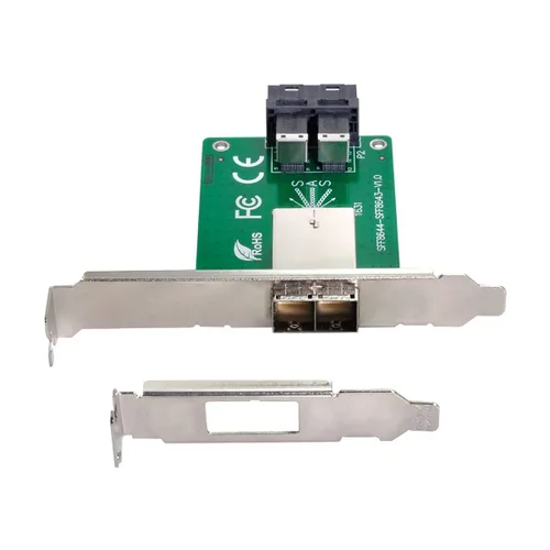 Miniatura 7 de Chenyang Mini SAS 2 SFF-8088 a 2 SFF-8087 HD adaptador convertidor de servidor de datos con soporte