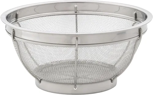 Miniatura 6 de HIC Kitchen Colador perforado con asas, acero inoxidable 18/8, 7.5 pulgadas