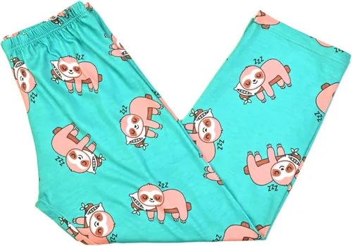 Miniatura 53 de QPANCY Conjunto de pijamas a juego para niñas y muñecas, pijamas de manga larga para otoño e invierno