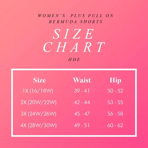 Miniatura 3 de HDE Women's Plus Size Bermuda Shorts Mid Rise 10" Inseam Shorts with Pockets