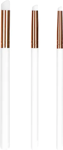UNIMEIX Mini pinceles de mezcla para hacer tarjetas, juego de pintura en miniatura seca para fondo, pinceles de pintura para mezclar pequeños Blanco