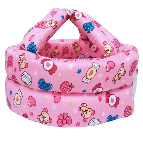 Miniatura 2 de IULONEE Casco ajustable para bebé, para bebé, para correr, caminar, gatear, casco para niños (caramelo rosa)