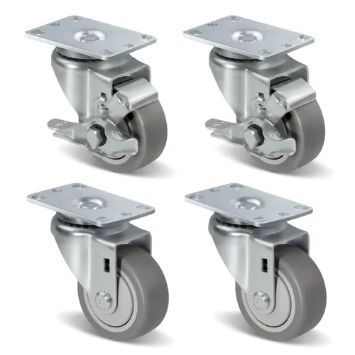 Miniatura 32 de Ruedas de Carretilla Ninoso, Juego de 4 Ruedas Industriales de Alta Resistencia de 4" con Capacidad de Carga de 1200 Libras, Ruedas para Carro