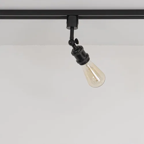 Miniatura 3 de Paquete de 1 unidad de diseño retro E26/E27 con base de título ajustable, ángulo de título rotado, sistema H, mini iluminación de cabeza de pista