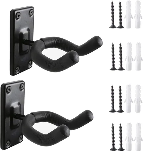 Paquete de 2 soportes de pared para guitarra, ganchos de pared para guitarra, exhibición perfecta de instrumentos musicales para tiendas minoristas,