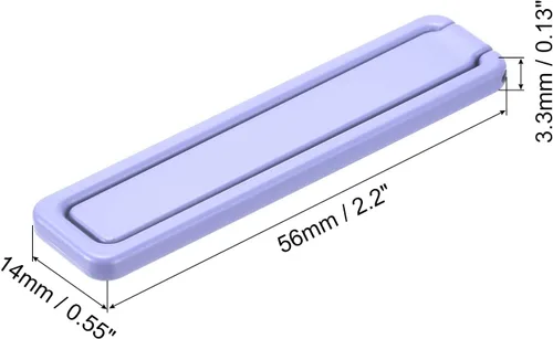 Miniatura 2 de uxcell Soporte delgado para teléfono celular, soporte de escritorio horizontal y vertical, soporte plegable para teléfono para la mayoría de Púrpura