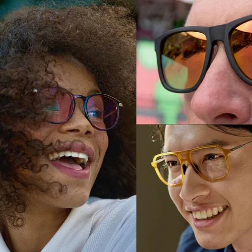 Miniatura 7 de Setex Paquete de agarre Gecko para gafas, empuñaduras de punta de patilla (2 pares negros + almohadillas gruesas antideslizantes para la nariz