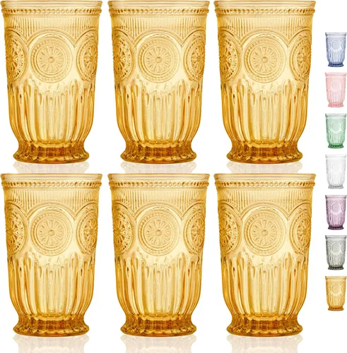 Miniatura 22 de Juego de 6 vasos altos rosados de 10 onzas