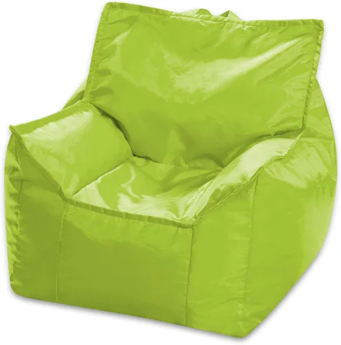 Miniatura 160 de Posh Beanbags - Sillón puff grande, 38 pulgadas, color azul rey sólido Nylon suave - Azul real