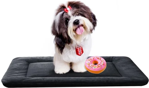 Miniatura 11 de Camas para Perros Almohadilla para Jaula para Perros Medianos/Grandes que se Ajusta a Jaulas de Perros, Almohadilla de Perrera Lavable y Gris