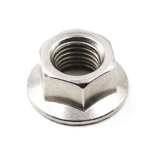 Miniatura 3 de Tuercas de brida métricas de acero inoxidable 304 M16 de 0.630 in, paquete de 8