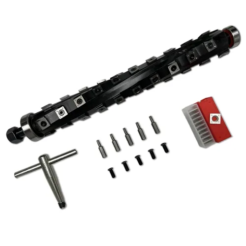 Miniatura 9 de Cabezal de corte helicoidal para cepilladora Dewalt Dw735/Dw735x con 4 filas de insertos de carburo, incluye tornillos y cuchillas de repuesto
