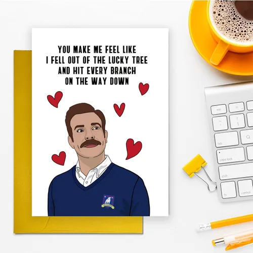 Miniatura 3 de UUEFKTN Divertida tarjeta de aniversario de árbol de la suerte, tarjeta romántica para el día de San Valentín para parejas, parejas, mujeres, #8