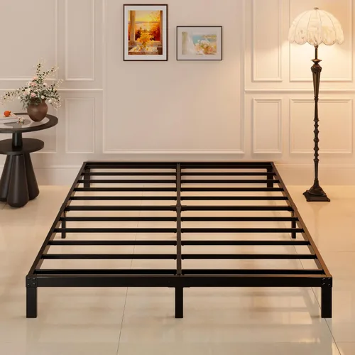 Miniatura 3 de Maenizi Marco de Cama Tamaño King Sin Necesidad de Somier, Marco de Cama Plataforma King de Servicio Pesado de 8 Pulgadas Soporta Hasta 3000 Libras