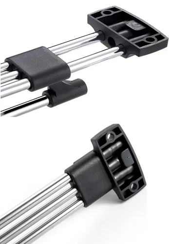 Miniatura 3 de Barra de valet extraíble para armario, ajustable lateral, resistente, retráctil, con tornillos, acero laminado en frío, barra de valet para armario