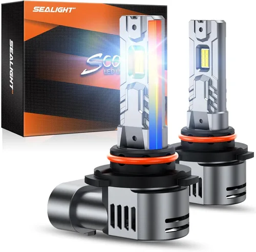 Miniatura 15 de SEALIGHT Bombillas antiniebla H1, 70,000 lm súper brillo 1:1 tamaño mini, luces antiniebla blancas frías de 6500 K, 3 minutos de iluminación