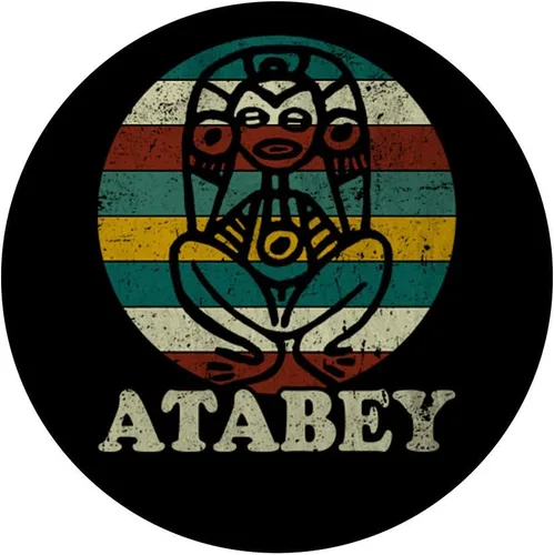 Miniatura 3 de Atabey Taina. Goddess Gift Puerto Rico Taino Camisa para mujer PopSockets Agarre y soporte para teléfonos y tabletas, Negro