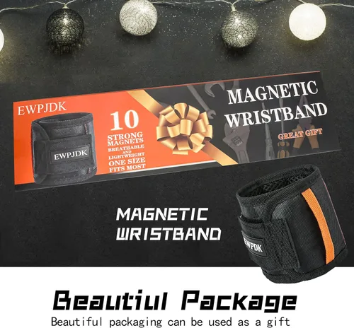Miniatura 8 de EWPJDK Pulsera Magnética para Sujetar Tornillos, Brocas de Perforación, Clavos, Regalos de Relleno de Calcetín para Hombres, Regalo del Día