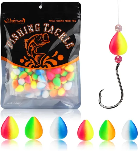 Miniatura 10 de Dovesun 220/104/80/60/54/52/42 piezas Pompano Rig Floats para Surf Pesca Bobbers de espuma para pesca con mosca Bobbers Floats Kit
