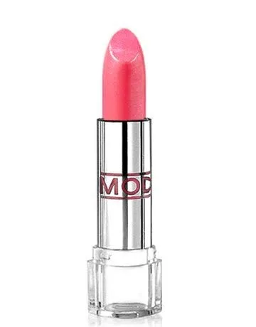 MODE Lustre Labial Pearly Coral Pink Frost 63, color labial hidratante cremoso rico en pigmentos, almendra dulce hidratante, cereza, aceites de