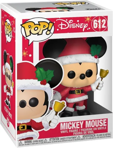 Miniatura 2 de POP Disney Holiday: Figura de vinilo Funko de Santa Mickey Mouse (paquete con funda protectora compatible), multicolor, 3.75 pulgadas