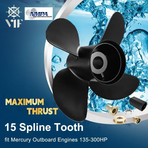Miniatura 2 de Boat Propeller Compatible with Mercury Mercruiser Alpha One/Bravo One Outboard Motors 135HP 150HP 175HP 200HP 225HP 250HP 300HP, 2&4-Stroke