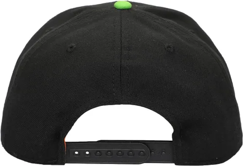 Miniatura 6 de TMNT Classic Retro Cartoon Characters & Logo Hombres Negro Precurve Snapback Sombrero, Negro