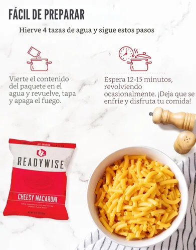 Miniatura 2 de ReadyWise Suministro de alimentos para emergencias de 30 días - 296 porciones, 2 cubos, comidas de proteína liofilizadas, almacenamiento