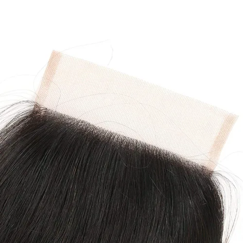 Miniatura 3 de Cabello humano lacio con cierre de encaje 4x4, cierre de encaje HD, 14 pulgadas, cabello virgen brasileño sin procesar, cierre de parte libre
