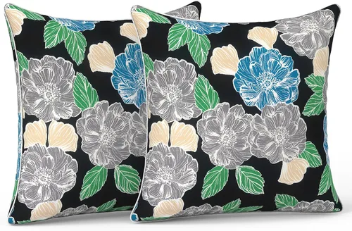 Miniatura 64 de LVTXIII Juego de 2 almohadas lumbares para patio, 12 x 20 pulgadas, resistentes a la decoloración, para exteriores con interiores, cojines lumbares
