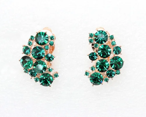 Miniatura 2 de Faship Preciosos pendientes florales con clip