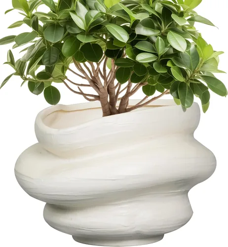 Miniatura 13 de Macetas de cerámica para plantas de 10.6 pulgadas, macetas de bonsái para plantas de interior con orificio de drenaje, maceta decorativa al aire