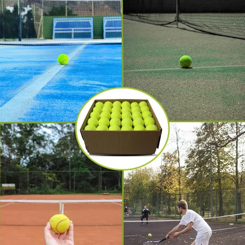 Miniatura 7 de Swingers Pelotas de tenis, pelotas de ejercicio de entrenamiento para mascotas, pelotas de tenis de práctica de alta elasticidad para principiantes