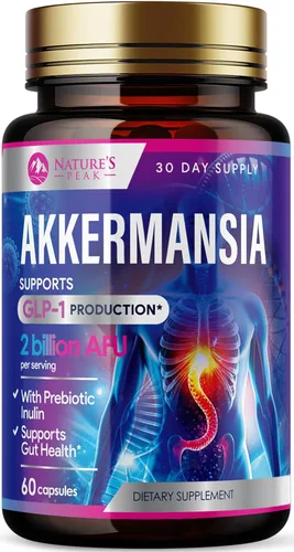 Akkermansia Probiotic - Akkermansia Premium 2 mil millones de AFU por porción - Muciniphila con prebióticos para mujeres y hombres - Suplemento de
