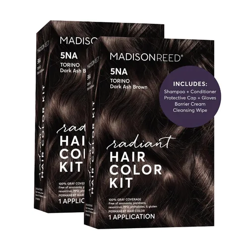 Miniatura 38 de Madison Reed - Kit de color de cabello radiante, tinte permanente para el cabello, 100 % cobertura de canas, sin amoníaco, castaño Catania 5NGM
