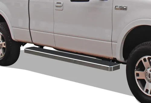 iBoard - Estribos para Ford F150 2004 a 2008 Super Cab (Excl. Heritage), 6 pulgadas, Plateado