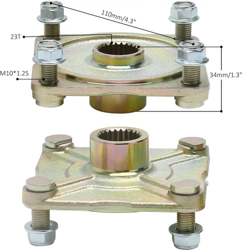 Miniatura 2 de 4 bujes de rueda de eje trasero 23T 4.331 in para ATV Quad Buggy Go Kart 110cc 125cc 150cc 200cc