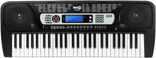 Miniatura 2 de RockJam - Piano de teclado de 54 teclas con fuente de alimentación, soporte para partituras, calcomanías para notas de piano y lecciones