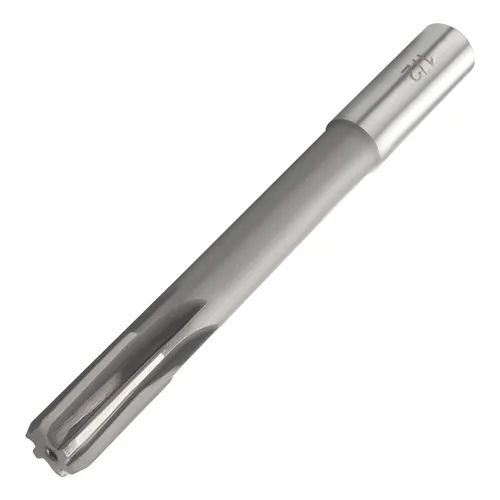 Auniwaig Máquina de torno HSS Escariador de flautas rectas, herramienta de corte de fresado de vástago recto de 0.512 in/0.51, Escariador H8, para