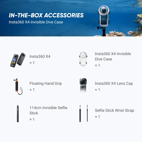 Miniatura 8 de Insta360 X4 Kit de Construcción - Cámara de construcción 360°, video HDR 360 de 8K30fps, foto de 72MP, lapsos de tiempo de 11K, compatible