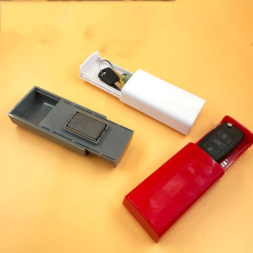 Miniatura 3 de Omana Caja magnética para llaves para ocultar llaves, imán fuerte, caja fuerte para llaves de automóvil, caja fuerte para llaves de emergencia, caja