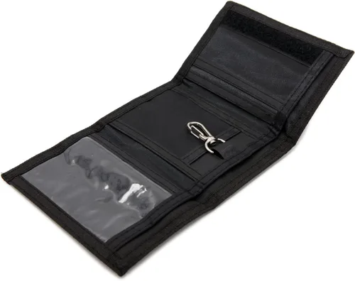 Miniatura 4 de Cartera de bloqueo de RFID (identificación de frecuencia de radio) de tres partes de lona, para deportes al aire libre, para niños. Cartera