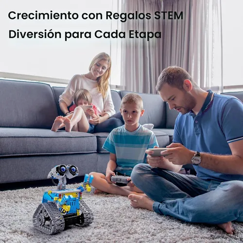 Miniatura 2 de Sillbird Kit de construcción de robot con control remoto, regalos STEM para niños de 8 a 12 años, juguetes robóticos de codificación para cumpleaños