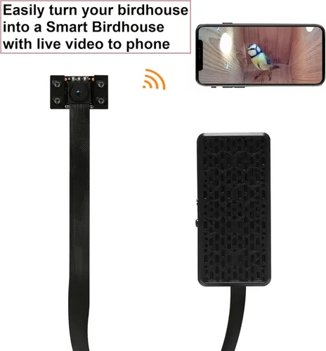 Miniatura 2 de Cámara WiFi para Nido de Pájaros WIWACAM, Instantánea HD 4K Vídeo 2K, Diseñada para Nidos de Pájaros, para Robins, Golondrinas, Vídeo en Vivo al